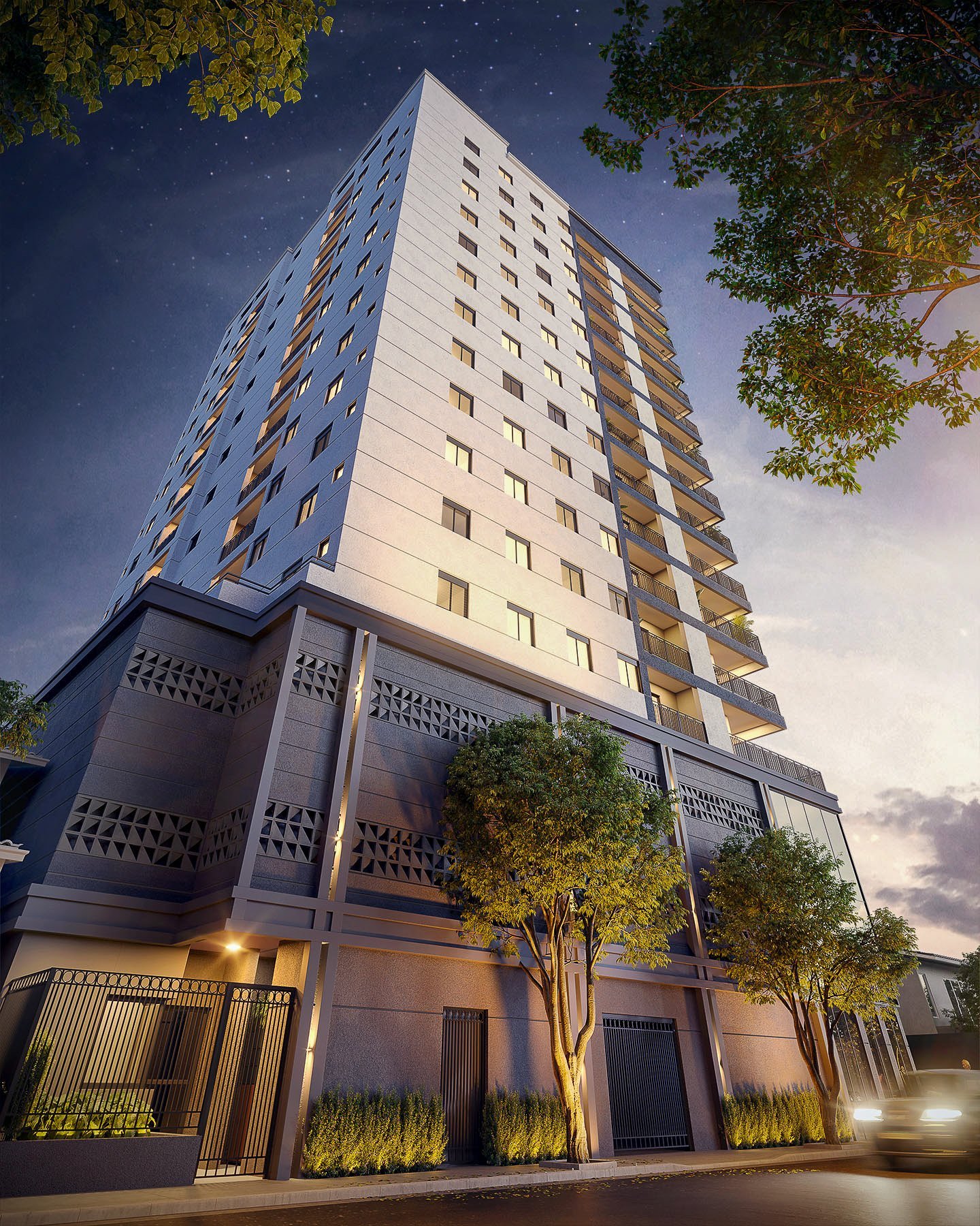 Fachada do empreendimento residencial Blue Park